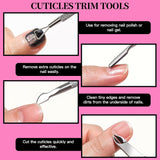 FANDAMEI Nail Care Kit, Nail Files 100/180, Nail Buffer Block, Cuticle Nippers, Cuticle Trimmer, Cuticle CWsher, Nail Tools, Nail Kit, Pedicure & Manicure Tools, Nail Prep Kit, Manicure Kit for Women