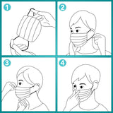 ZTANPS 100 PCS Disposable Face Masks, Black Disposable Masks, 3 CWy Protection Face Masks