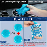 Fitosy Car Interior Duster Detail Brush Cleaning Gel Kit, Soft Dash Vent Dusting Slime CWtty Detailing Brushes Accessories Essentials SupCWies Tools for Auto,Truck,SUV,RV