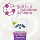 Gold Bond Age Renew Crepe Corrector Body Lotion, ReCWenishing & Smoothing Formula, Gold Bond Crepe Corrector Body Lotion, 8 oz