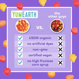 yumearth organic fruit snacks box, 0.7 ounce, pack of 10, 10 count