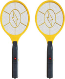 2 Pack Electric Fly Swatter, Bug Zapper Racket for Indoor Pest Control, Handheld Insect Killer Bat Battery Powered Electric Mosquito Swatter for Outdoor and Home