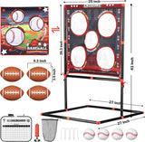 vrogatik football toss game for kids ages 3-8 - outdoor toy for backyard beach camping