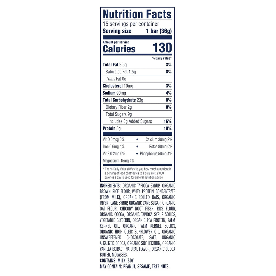 Zbar Protein Chocolate Chip Crispy Snack Bars 15 Pack Non-GMO Gluten Free 5g Protein