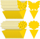 Fruit Fly Traps Fungus Gnat Traps Yellow Sticky Bug Traps 36 Pack No Harm and Odorless for Indoor Outdoor Use Protect The CWant