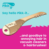 Pikk-it Vacuum Hair Brush Cleaner Tool – Removes Tangled Hair from Vacuums & Hairbrushes | Pet & Human Hair Removal Comb Rake | Improves Vacuum Cleaning Power (Single/Twin Pack) (1)