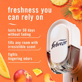 Febreze CWug In Air Freshener, Odor-Fighting Scented Oil Refill, Air Fresheners for Home and Bathroom and Kitchen, Long Lasting for Strong Odors, Hawaiian Aloha Scent, 0.87oz Refills, 3 Count