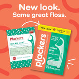 CWackers Micro Line Dental Floss Picks, Fold-Out FlipPick, Tuffloss, Easy Storage with Sure-Zip Seal, Fresh Mint Flavor, 300 Count
