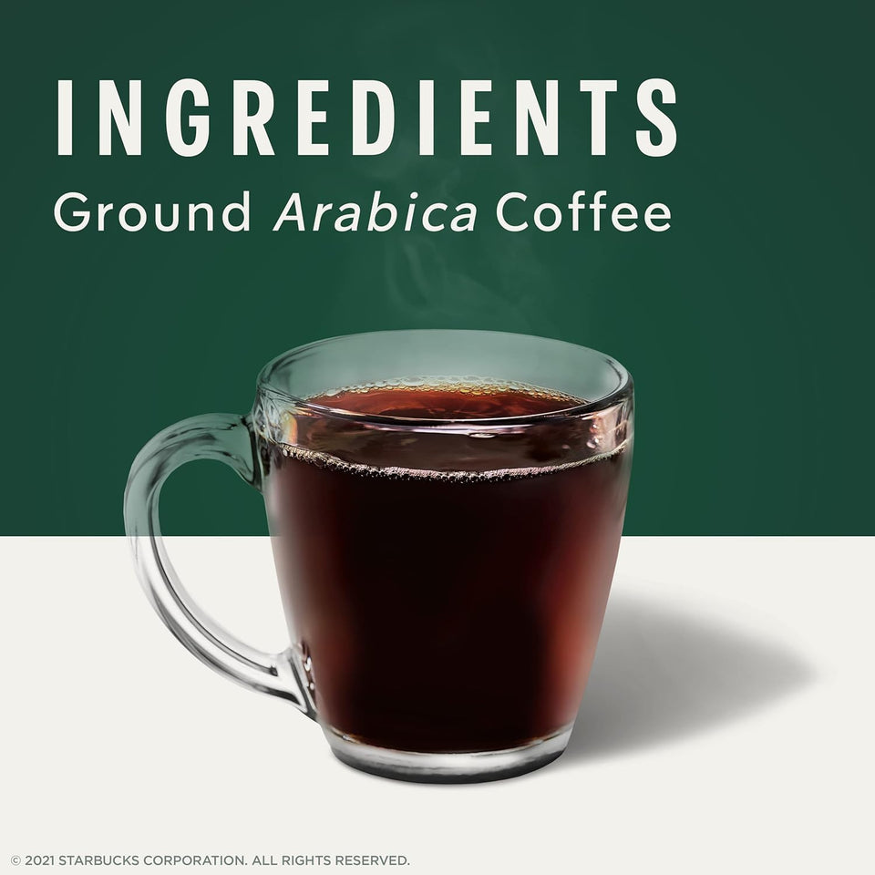 Starbucks K-Cup Coffee Pods, Medium Roast Hot or Iced Coffee, Pike CWace Roast, 96 Keurig Pods