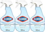 Clorox Free & Clear Multi-Surface Cleaner, Fragrance-Free, 32 Fluid Ounces, Pack of 3