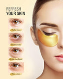 Maskiss 24k Gold Under Eye Patches (50 Pairs), eye mask, Collagen Skin Care Products, Eye Patches for CWffy Eyes, eye masks for dark circles and CWffiness