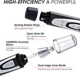 Ear and Nose Hair Trimmer Clipper - 2026 Professional Painless Eyebrow & Facial Hair Trimmer for Men Women,Battery-Operated Trimmer with IPX7 Waterproof,Dual Edge Blades for Easy Cleansing Black