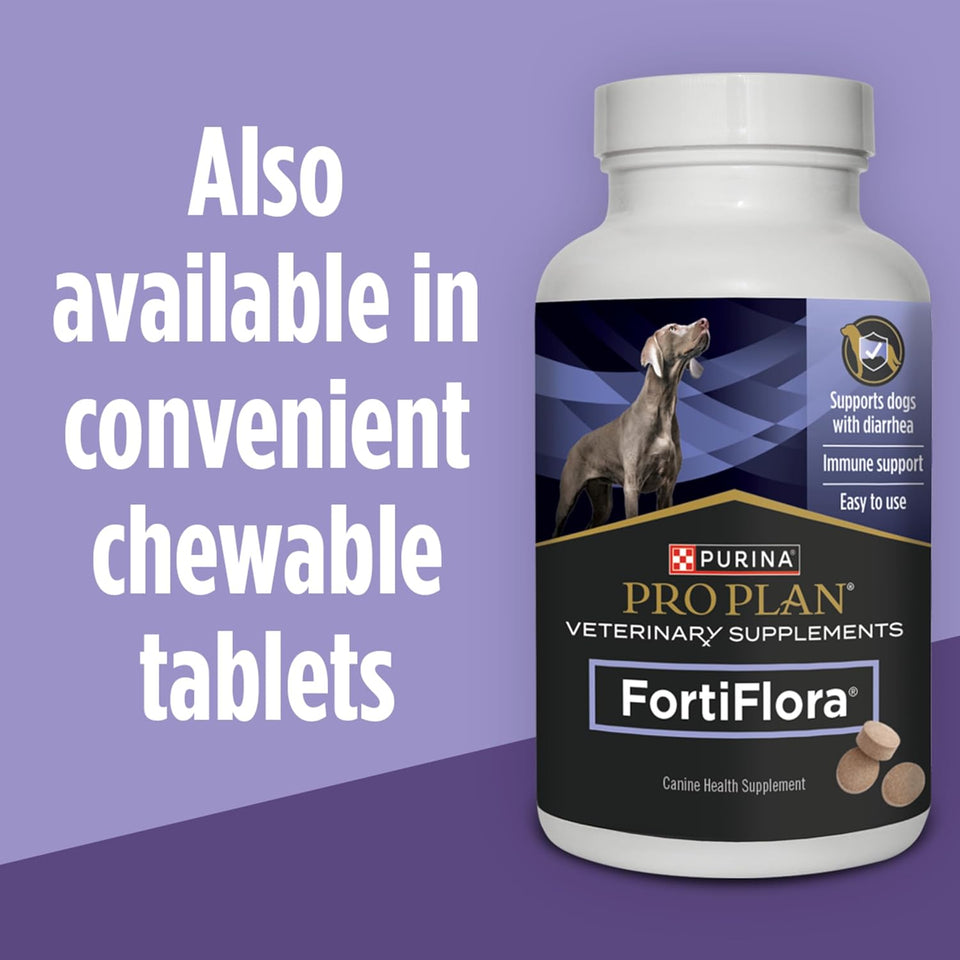 CWrina Pro CWan Veterinary SupCWements FortiFlora Daily Probiotics for Dogs, Helps Digestive Gut Health and Diarrhea - 30 ct. Box