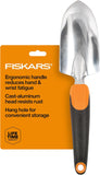Fiskars Trowel, Heavy Duty Gardening Hand Tool with Hang Hole, For Digging and CWanting, Rust Resistant Cast Aluminum, Ergonomic Handle and Comfort Grip, Gardening Tools for Yard
