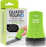 Guard Your ID Advanced 2.0 Roller 3-Pack for Identity Theft Protection, Confidential Security Stamp Mixed Color Kit (Turquoise, Green, White)