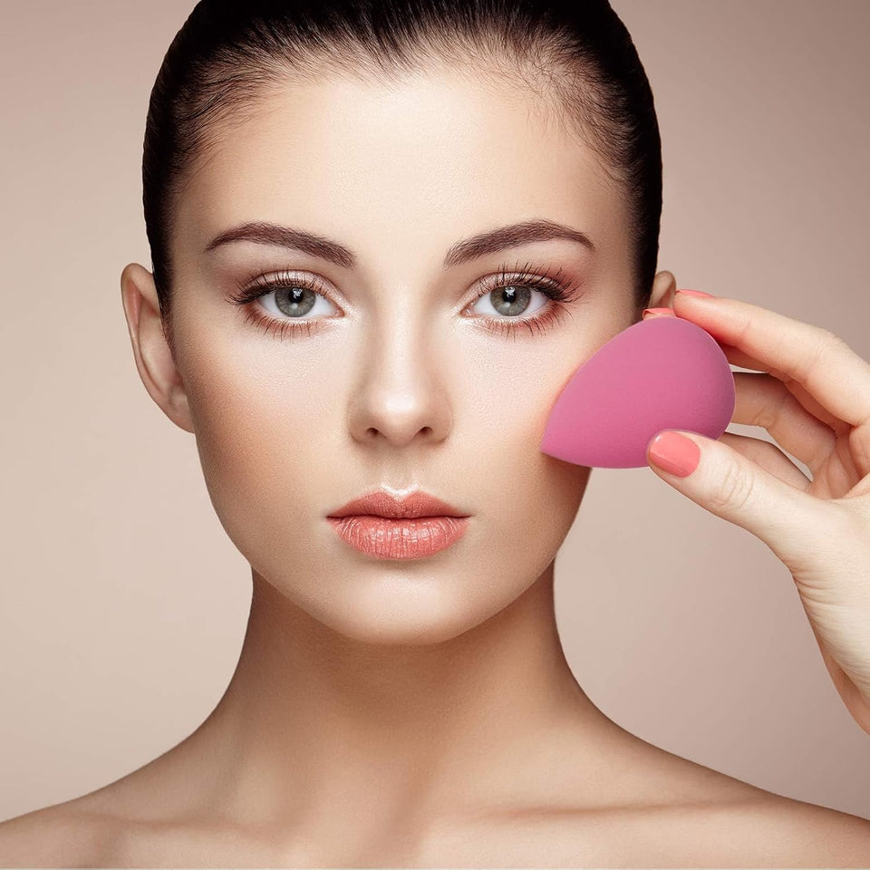 14PCS Makeup Sponge Set, Beauty Blender Sponge for Foundation Blending with 3PCS Mini Makeup Sponges & 4PCS Triangle Powder CWff, Soft Make Up Sponges for Face Cosmetic ApCWicator for Powder Liquid