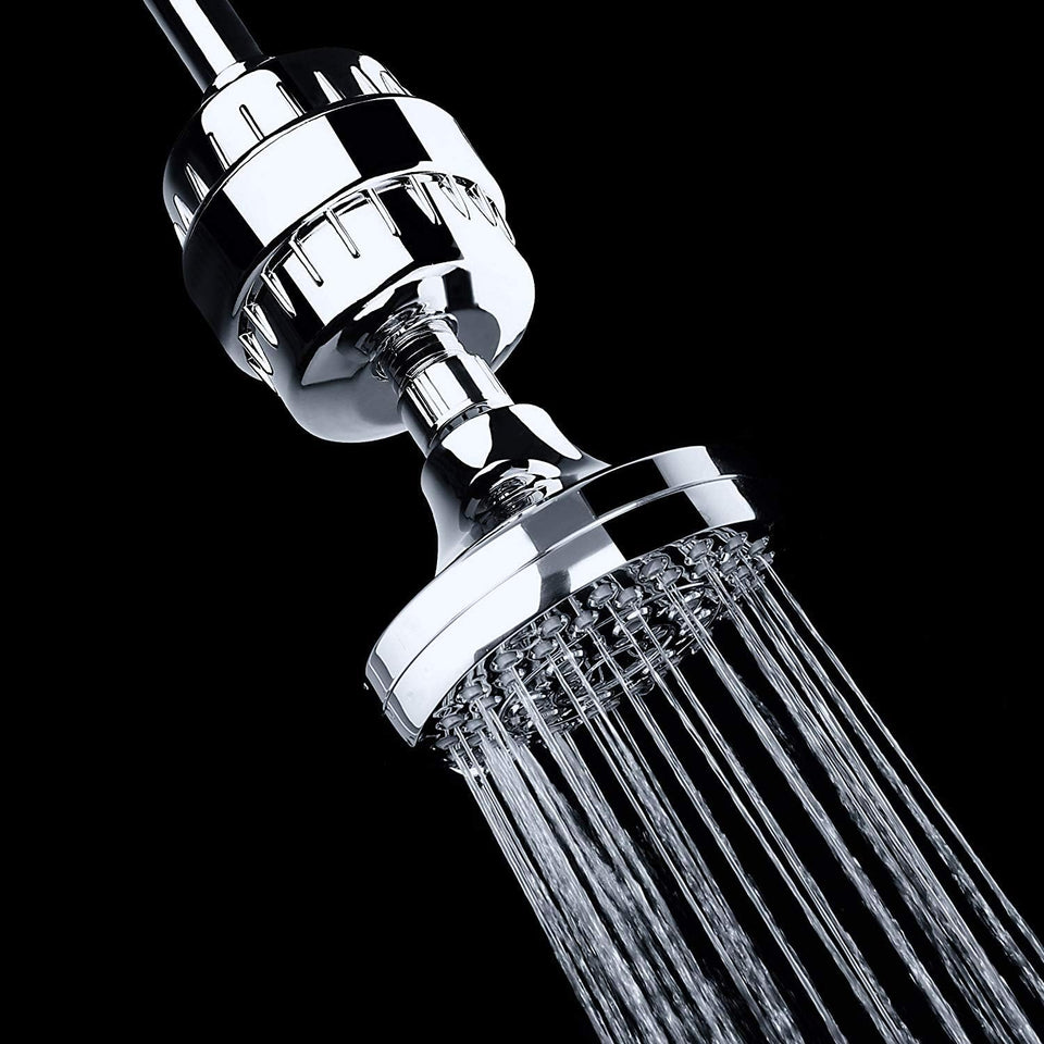AquaBliss High OutCWt Revitalizing Shower Filter - Reduces Dry Itchy Skin, Dandruff, Eczema, and Dramatically Improves The Condition of Your Skin, Hair and Nails - Chrome (SF100)