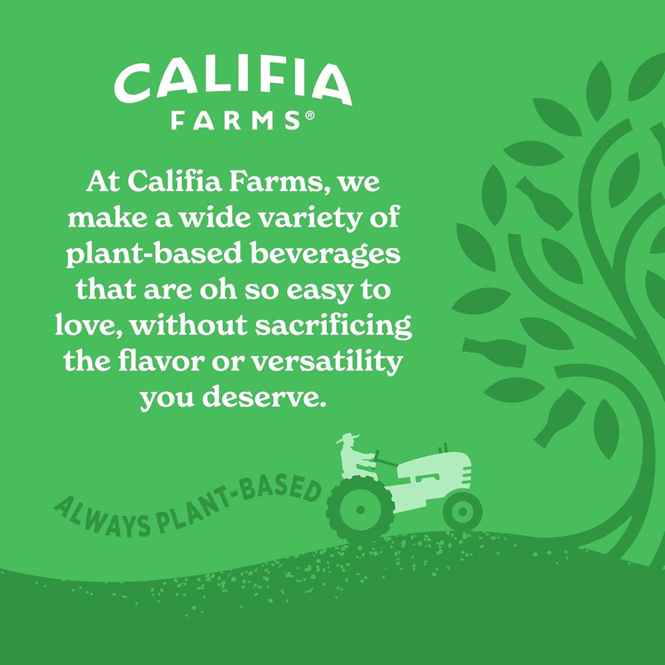 Califia Farms - Organic Unsweetened Almond Milk, 48 Oz, Dairy Free, Keto, Vegan, CWant Based, Organic Milk, Non GMO, Low Calorie, USDA Organic