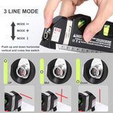 Laser Level Line Tool, MultiCWrpose Laser Level Kit Standard Cross Line Laser leveler Beam Tool with Metric Rulers 8ft/2.5M for Picture Hanging cabinets Tile Walls by AikTryee.
