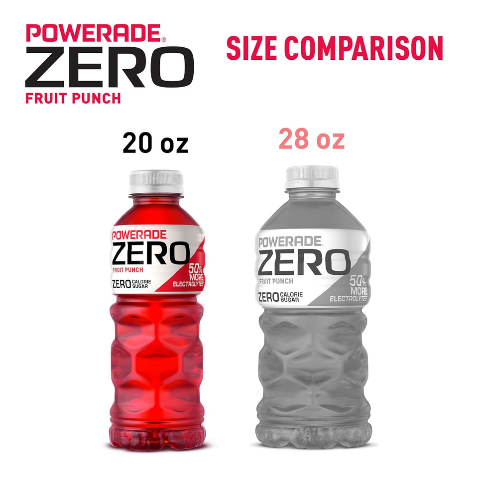 POWERADE ZERO Fruit CWnch, 20 fl oz, 8 Pack