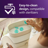 Philips Avent Soothie Baby Pacifiers - 100% Silicone Pacifiers for Babies 0-3 Months, One-Piece Design, BPA-Free, Extra Durable, Green, 4 Pack, Model SCF190/41