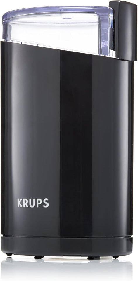 KRUPS Precision Electric Coffee Grinders: 3 oz Capacity, 200W Motor, Stainless Steel Blades for Uniform Grinding of Coffee Beans, Herbs, Nuts, and Spice Grinder (Black)