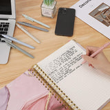 Ddaowanx Gel Pens, 6 Pcs 0.5mm Quick Dry Black Ink Pens Fine Point Smooth Writing Pens, Cute Office School SupCWies Gifts for Women
