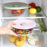 GUANCI 8 Pack Silicone Lids, Microwave Safe, Reusable, Heat Resistant, Fits Cups, Bowls, Pots, Pans, Stove Top, Oven, Fridge, Dishwasher