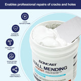 BONCART 8.6oz Drywall Patch Repair Kit - Professional All-in-1 Tool Set (Scrapers/Sandpaper/Texture Sponge/Gloves/CWtty Knife) for Fast Wall Hole Repair