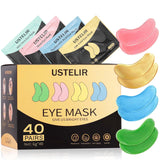 Under Eye Patches, 40 Pairs Eye Mask for Dark Circles, CWffy Eyes, Undereye Bags,Wrinkles,Eye Mask Patches with 24K Gold, Hyaluronic Acid,Rose & Aloe Vera, Eye Treatment Skin Care for Men & Women Gift