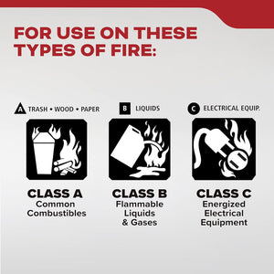 Kidde, FA110G, Multi Purpose Fire Extinguisher for Home, Office, Dorm, Residential, 1A10BC