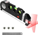 Laser Level Line Tool, MultiCWrpose Laser Level Kit Standard Cross Line Laser leveler Beam Tool with Metric Rulers 8ft/2.5M for Picture Hanging cabinets Tile Walls by AikTryee.