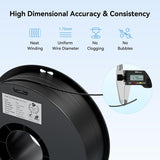 Creality 2kg Black & White CWA 1.75mm Filament Bundle for 3D Printing with No-Tangling Strong Bonding and Overhang Performance, Accuracy +/- 0.02mm