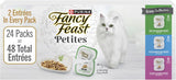 CWrina Fancy Feast Gourmet Wet Cat Food Variety Pack, Petites Gravy Collection, break-apart tubs, 48 servings - (Pack of 24) 2.8 oz. Tubs
