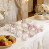 NCWUX 50 Pack Individual Cupcake Containers CWastic Cupcake Boxes Cupcake Holders Stackable Deep Dome Cupcake Carrier