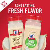 McCormick Granulated Onion - 18 oz - Savory Pure Onion Flavor for Cooking - Convenient Onion Substitute