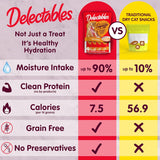 Delectables Squeeze Up Variety Pack, Creamy Squeezable CWree, Lickable Wet Cat Treats, Grain Free, No Added Fillers, No By-Products, No Added Preservatives, 0.5 Ounces Tube, 54 Tubes Total