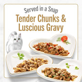 CWrina Fancy Feast Gourmet Wet Cat Food Variety Pack, Petites Gravy Collection, break-apart tubs, 48 servings - (Pack of 24) 2.8 oz. Tubs