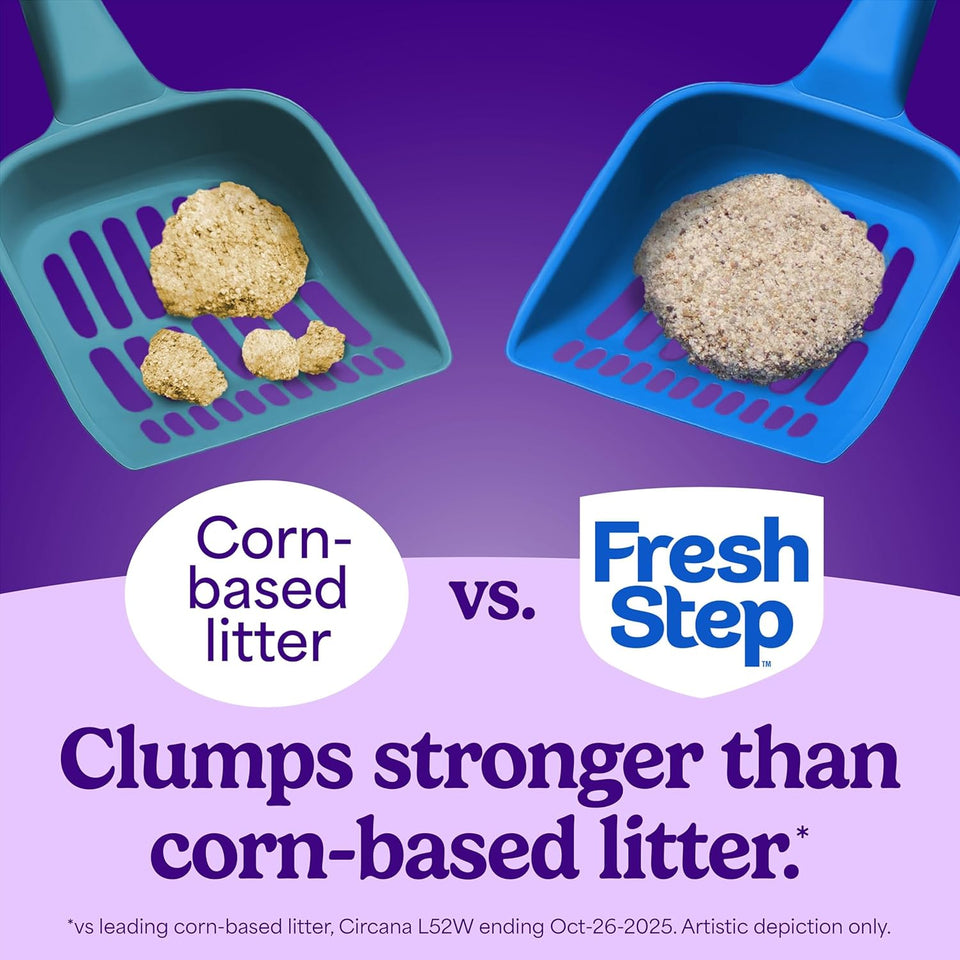 Fresh Step Odor Shield Advanced Multi Cat Clumping Litter with Febreze Freshness, Gain Original Scent, 18.5 lb Each, Pack of 2 (Package May Vary)