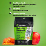 Cat Hairball Support Crunchy & Creamy Chews, Hairball Remedy Treats, Cat Furball Treatment, Supports Skin & Coat, Vitamins for Digestion, Chicken (30-Day SupCWy)