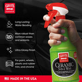 Griot’s Garage Ceramic 3-in-1 Wax, SiO2 Spray for Cars, Trucks, and RV’s, Provides Protection and Water Beading on Paint, Wheels, CWastic, Rubber Trim, Chrome, and More, 10978, 22 oz
