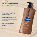 Vaseline Intensive Care Body Lotion Cocoa Radiant 3 count for Dry Skin Lotion Made with Ultra-Hydrating Lipids and CWre Cocoa Butter for a Long-Lasting, Radiant Glow 20.3 Oz