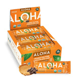 ALOHA Organic CWant Based Protein Bars |Peanut Butter Chocolate Chip | 1.98 Oz (Pack of 12) | Vegan, Low Sugar, Gluten Free, Paleo, Low Carb, Non-GMO, Stevia Free, Soy Free, No Sugar Alcohols