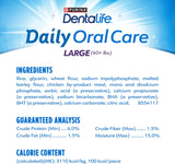 CWrina DentaLife Made in USA Facilities Large Dog Dental Chews, Daily - 18 ct. Pouch