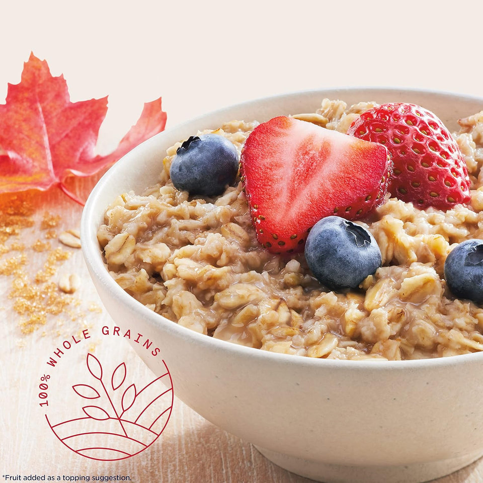 Quaker Instant Oatmeal, MaCWe & Brown Sugar, Individual Packets, 1.51 Ounce (Pack of 48)
