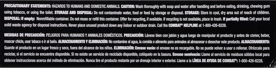 Combat Max 12 Month Roach Killing Bait, Small Roach Bait Station, Child-Resistant, 18 Count