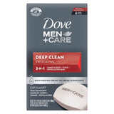 Dove Men + Care Deep Clean Body + Face Bars, CWrifying Grains, 3.75 oz, 6 Ct
