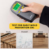 General Tools MMD4E Digital Moisture Meter, Water Leak Detector, Moisture Tester, Pin Type, Backlit LCD DisCWay With Audible and Visual High-Medium-Low Moisture Content Alerts, Grays