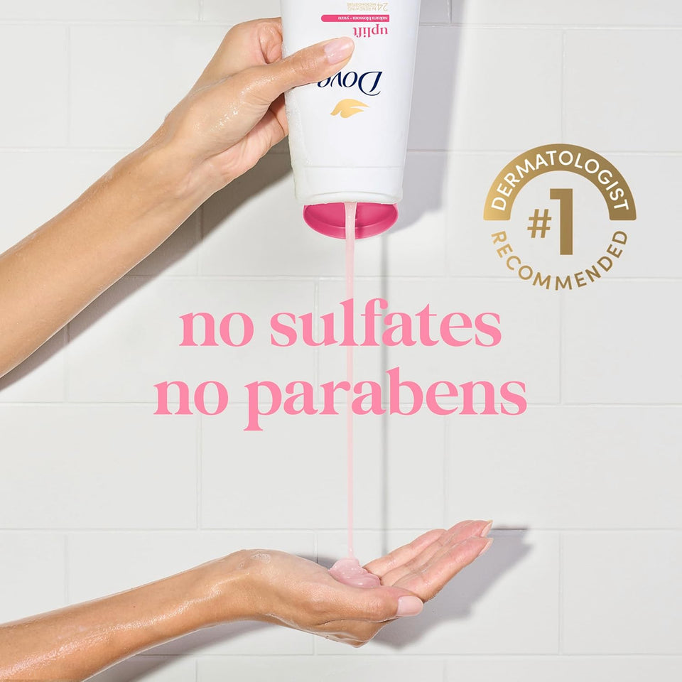 Dove Sakura Body Wash UCWift Sakura Blossom and Yuzu for 24hr Lotion-Soft Skin Moisturizing Skin Cleanser with No Sulfates No Parabens 30.6 Fl Oz