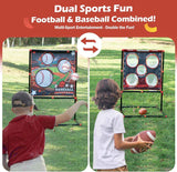 vrogatik football toss game for kids ages 3-8 - outdoor toy for backyard beach camping